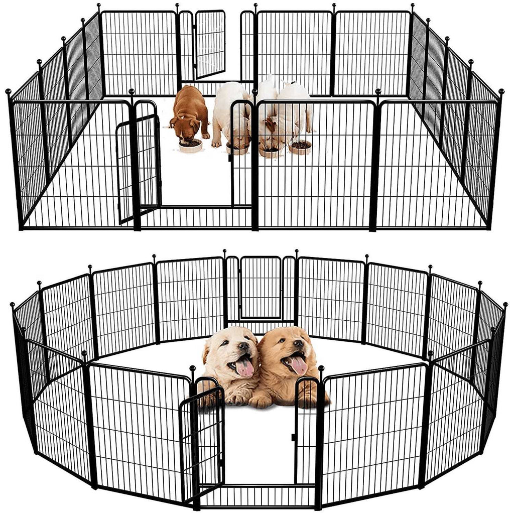16 Panel 32 Height Dog Playpen with Doors O7032
