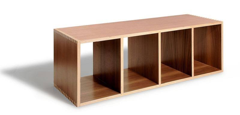 Walnut Cube Unit Bookcase R567623