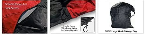 Red/Black Trailerable Jet Ski Cover with Storage Bag T630