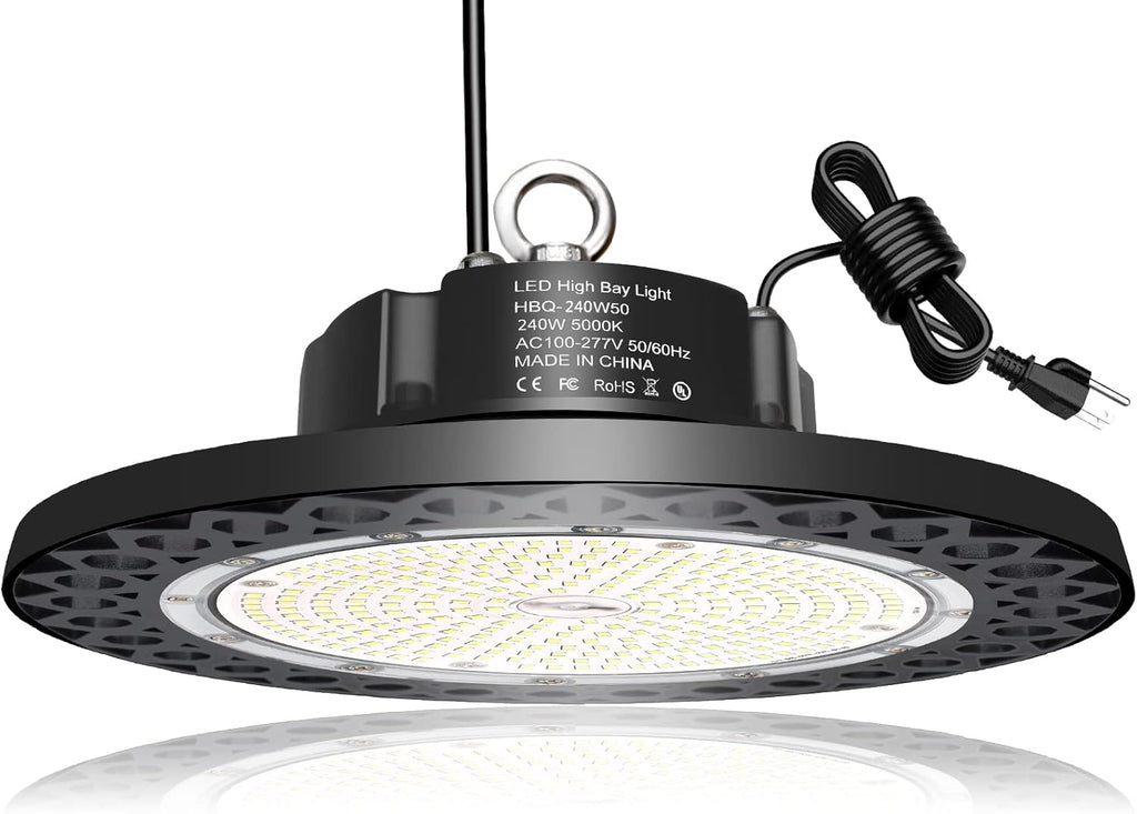 UFO LED High Bay Light 100W 15,000LM 5000K Daylight Dimmable IP65 D590288
