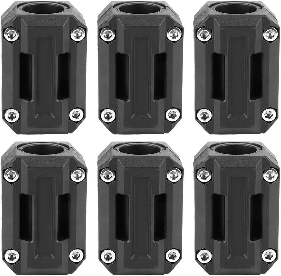 Black 3 Pair Universal Motorcycle Bumper Blocks Engine Guard Y1301