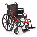 16 Inch Seat Lightweight Folding Wheelchair Q767719