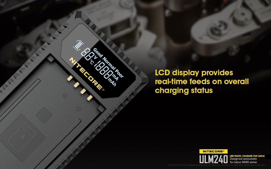 USB Charger for Leica BP-SCL2 Batteries L628