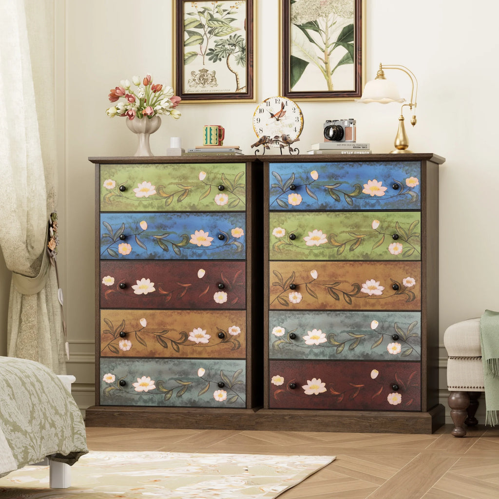 5 Drawer Wood Dresser X759