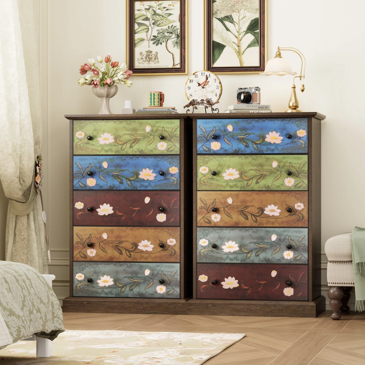 5 Drawer Wood Dresser X759