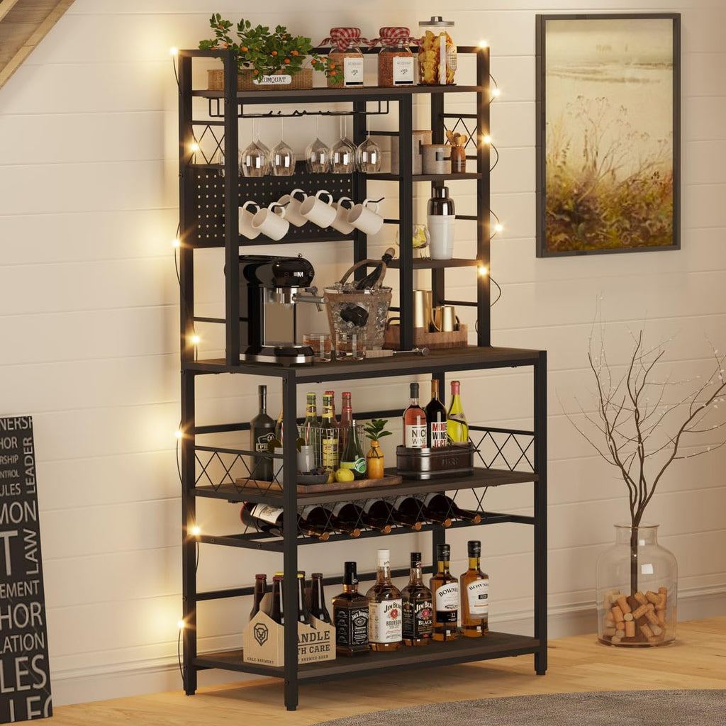 Gold Bar Cart with Wine Rack U984