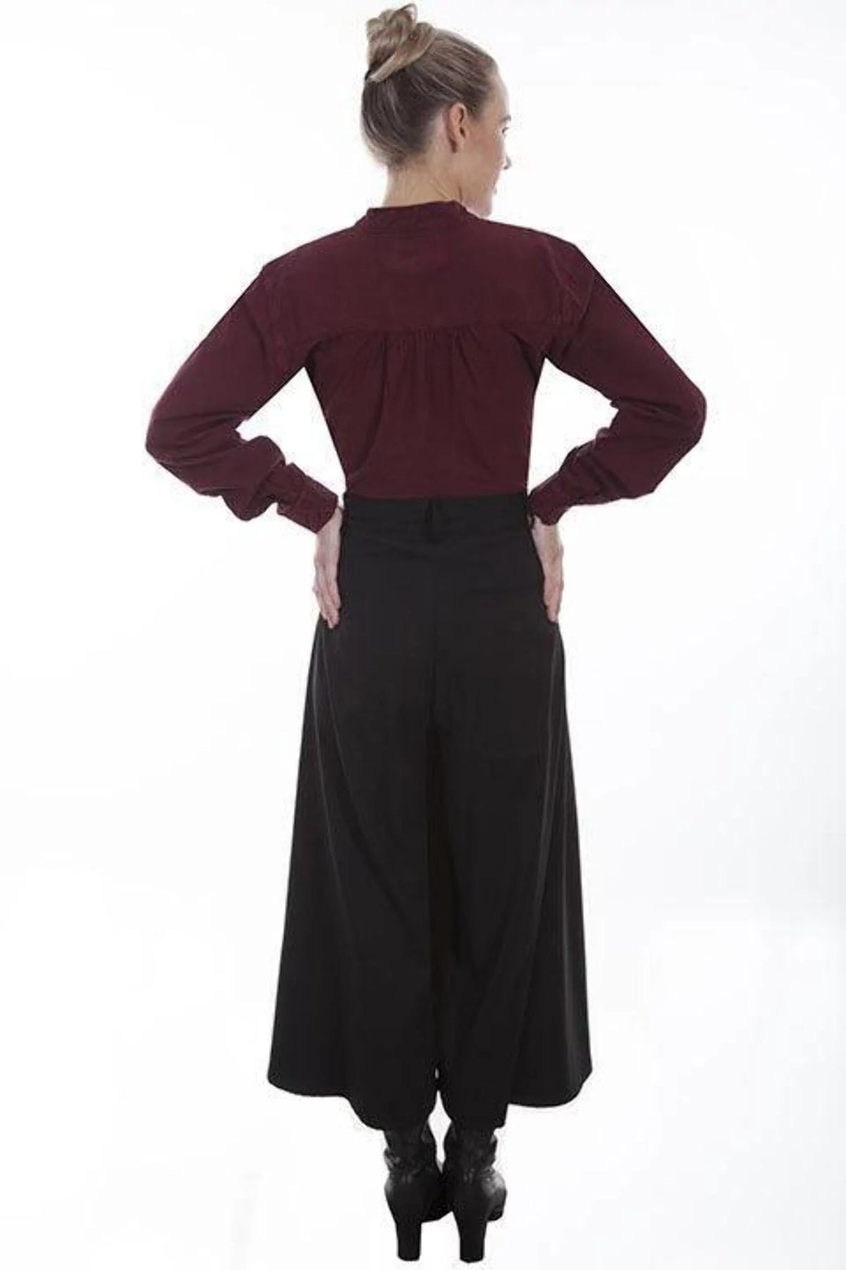Black XXL Polyester Riding Skirt P3467