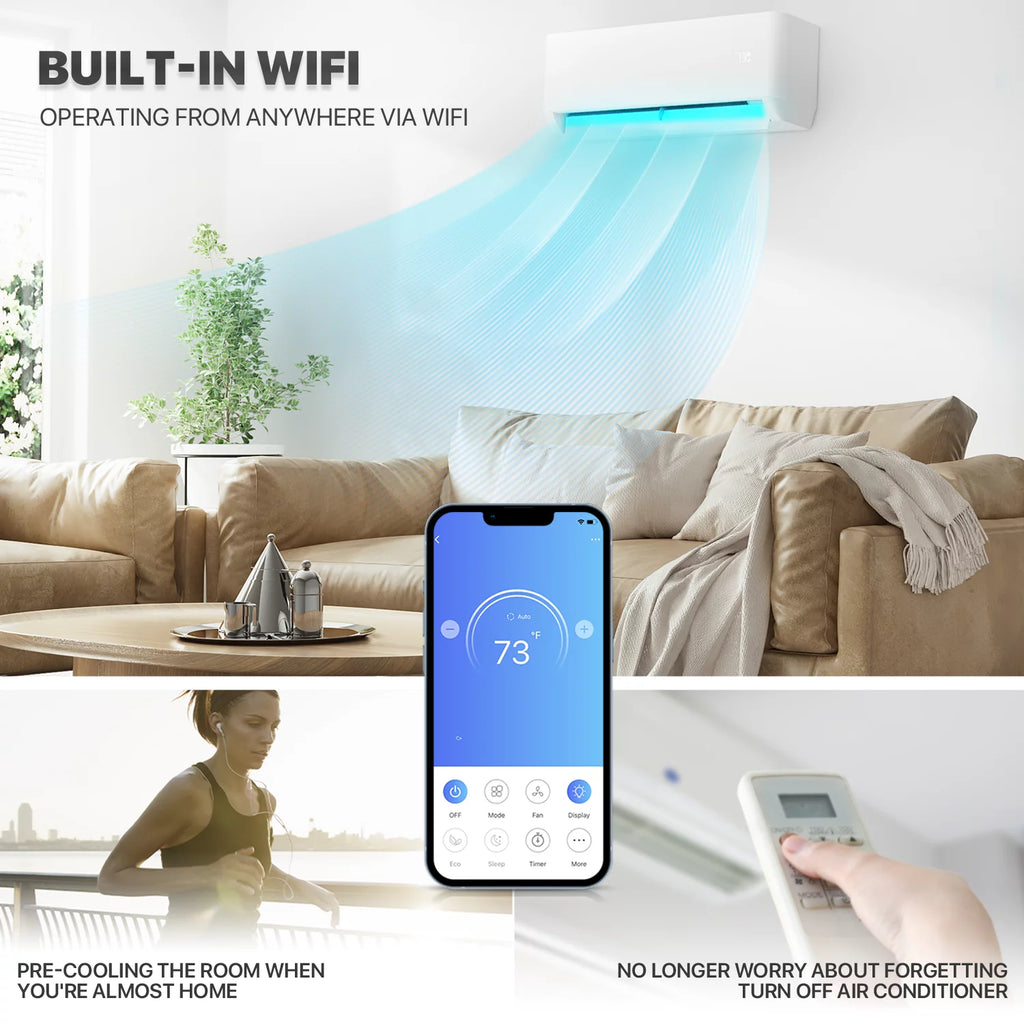12000 BTU 22 SEER Mini Split Air Conditioner & Heater with WIFI G38204