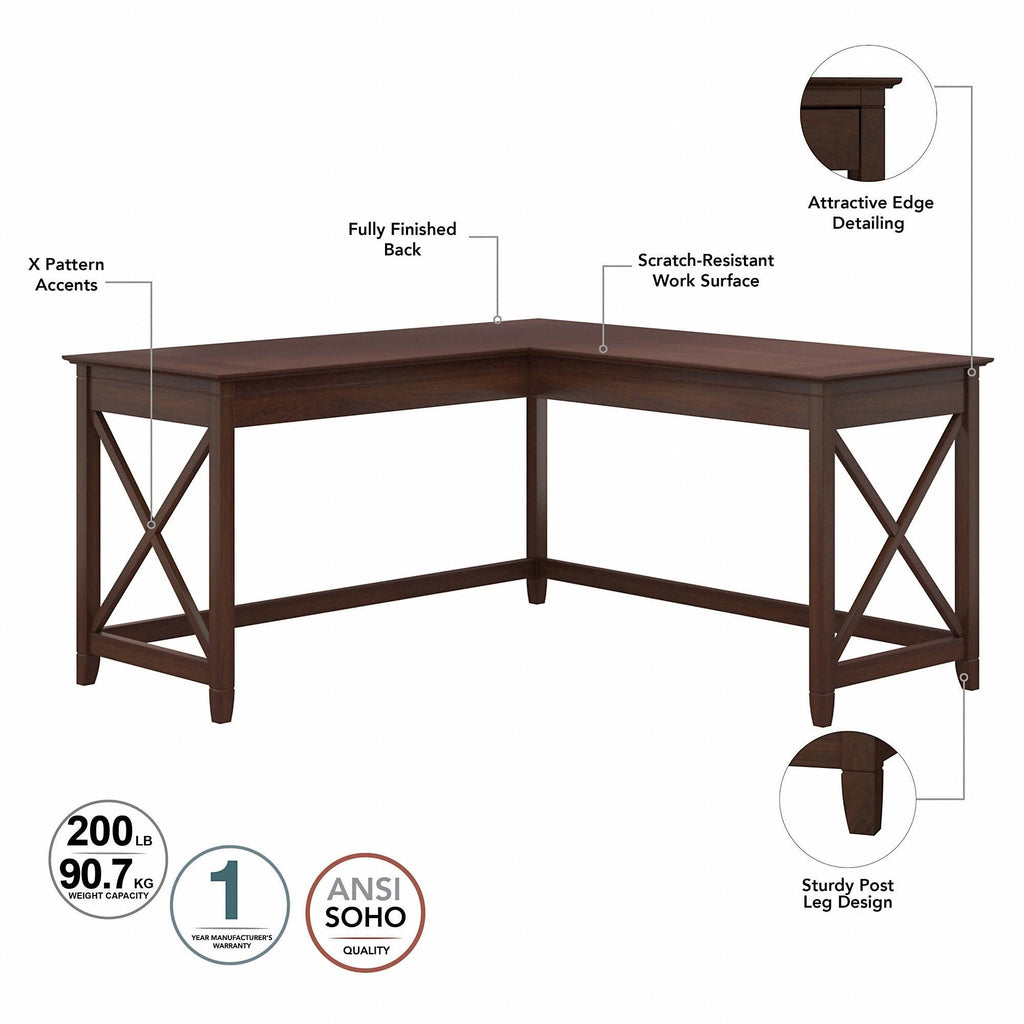 Dark Gray Hickory L Shaped Desk with Hutch and 2 Drawer Mobile File Cabinet F490885