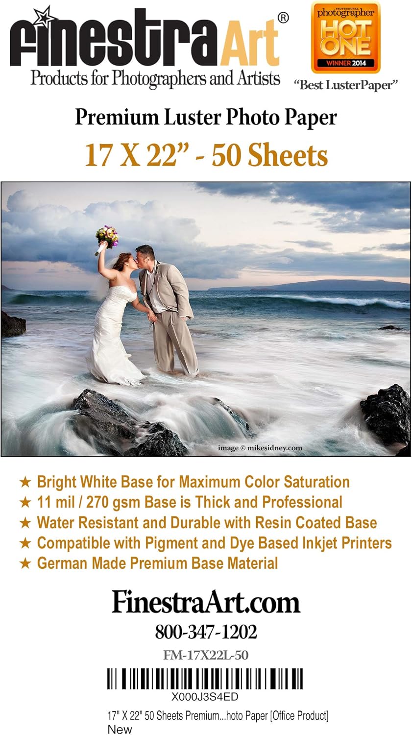 Premium Luster Inkjet Photo Paper Roll D2552