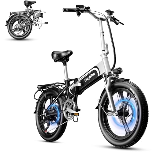 20" Fat Tire 750W 48V 12.8AH/15AH/20AH Battery 7-Speed Folding Electric Bike B4979