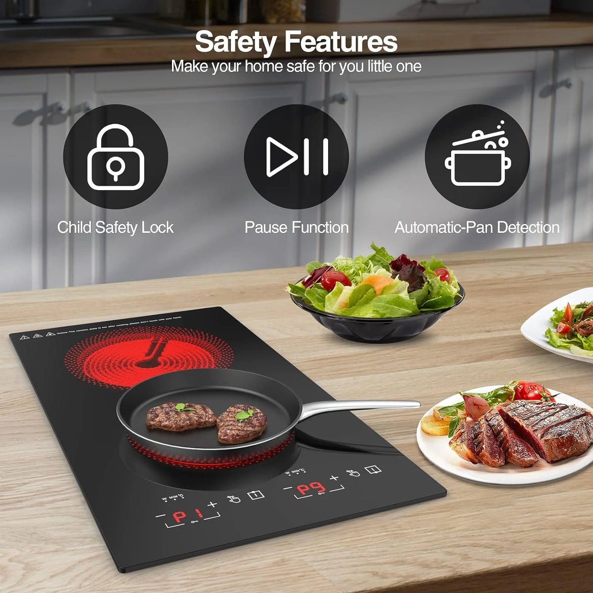 12 Inch 2 Burner Electric Cooktop X304448