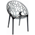 Transparent Smoke Gray Polycarbonate Dining Chair Z760
