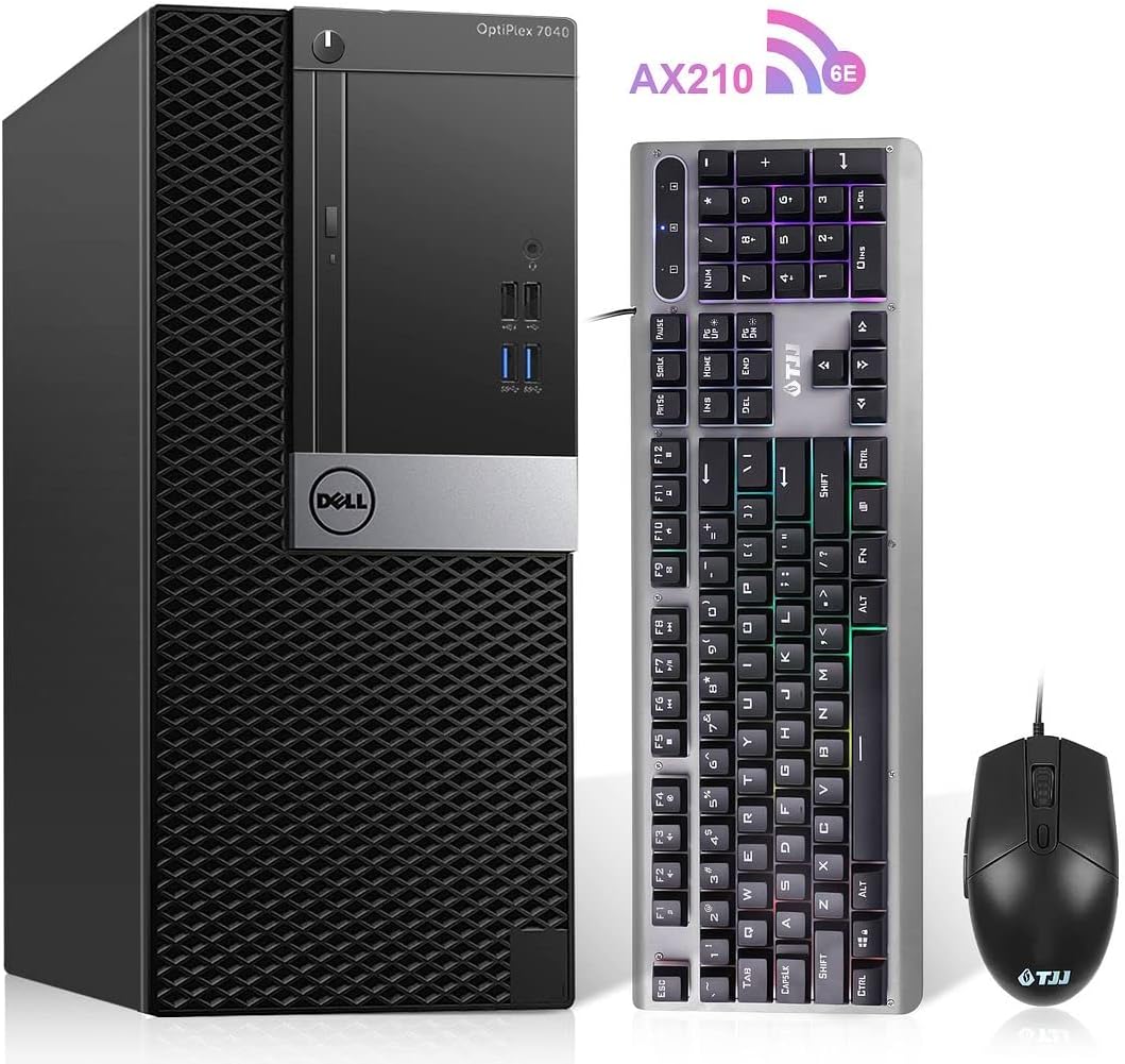 PC Tower Desktop Computer i5 6500 32GB DDR4 Ram 512GB M.2 NVMe SSD 1TB HDD Windows 10 Pro (Renewed) X5979