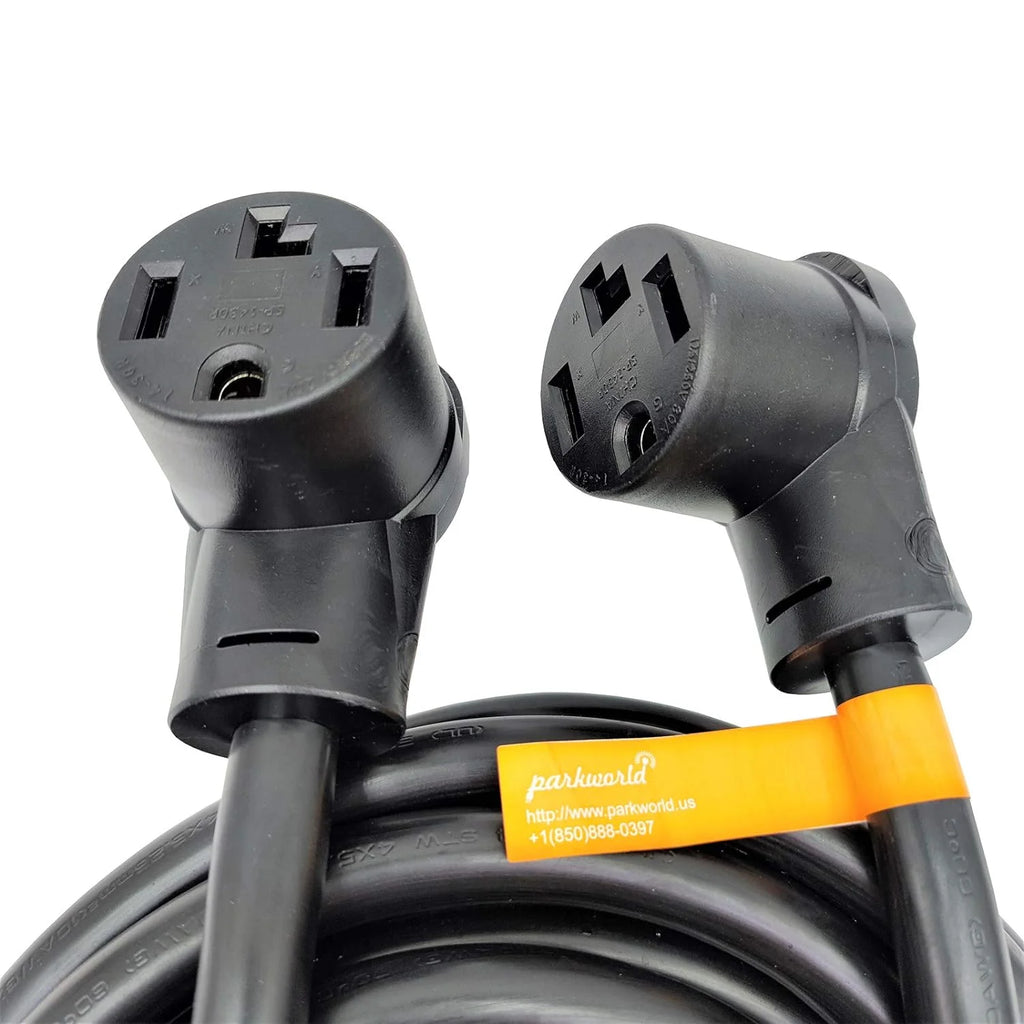 NEMA 14-30 Splitter, 14-30P Male Plug To Dual 14-30R Female Receptacle, 4-Prong 30 AMP Y Adapter Cord (20 Feet) P766840