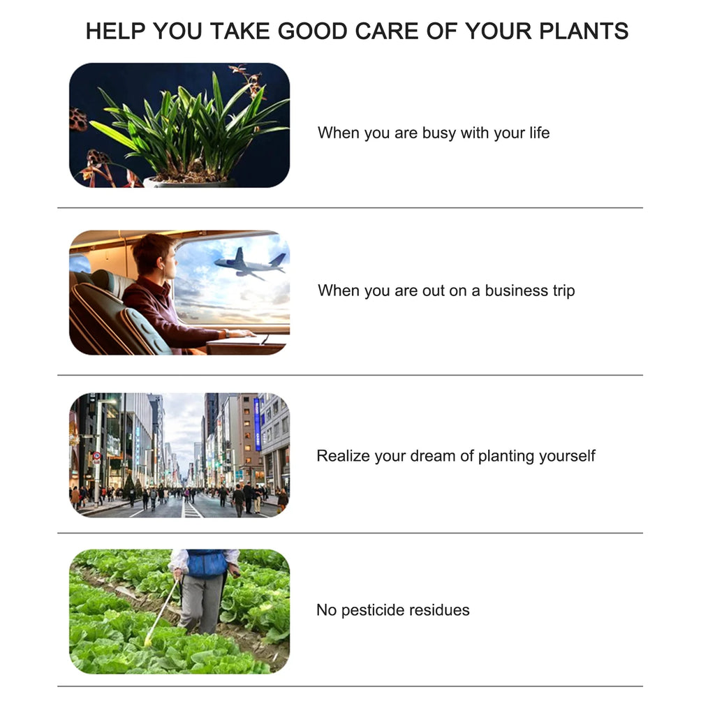 Indoor Herb Garden Kit with Grow Light S9424