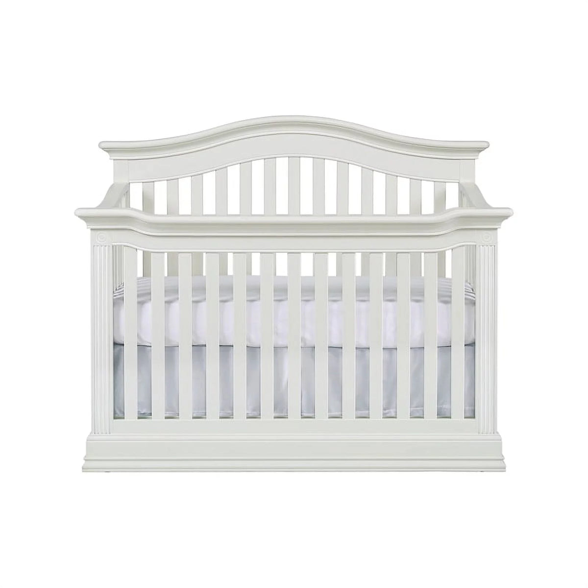 Glazed White 4-in-1 Convertible Wood Crib R606