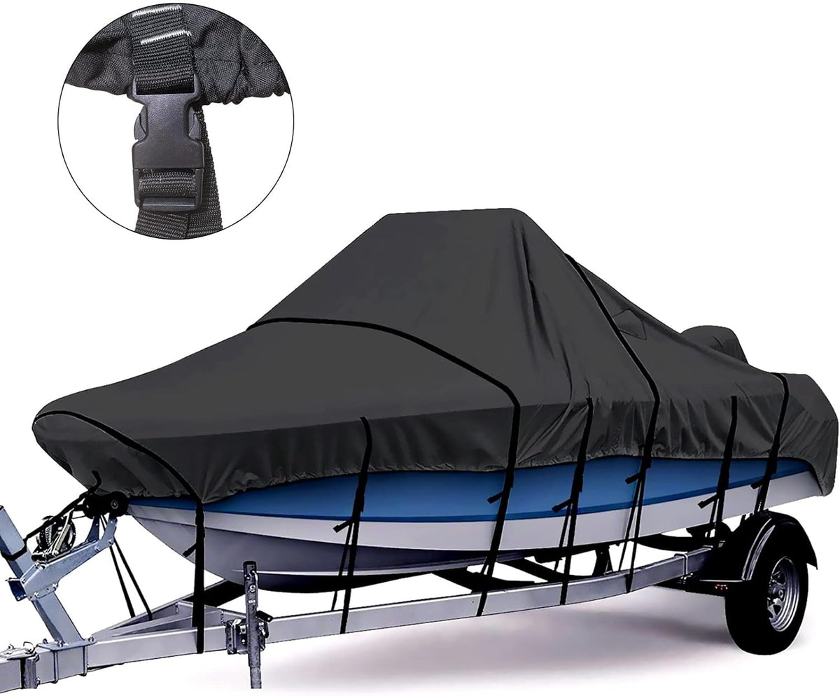 100% Waterproof Marine Grade Polyester Canvas Center Console Boat Cover N335
