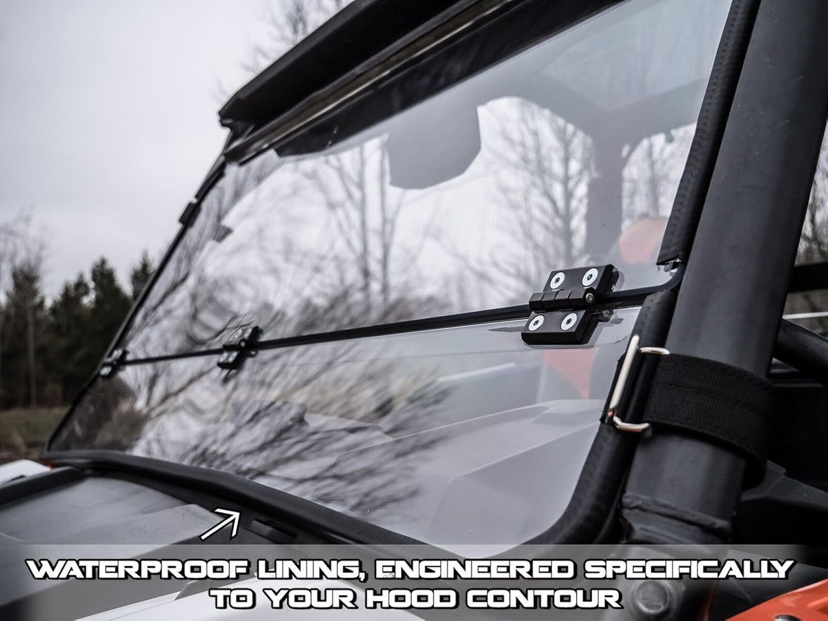 Heavy Duty Scratch Resistant Flip Down Windshield P3515