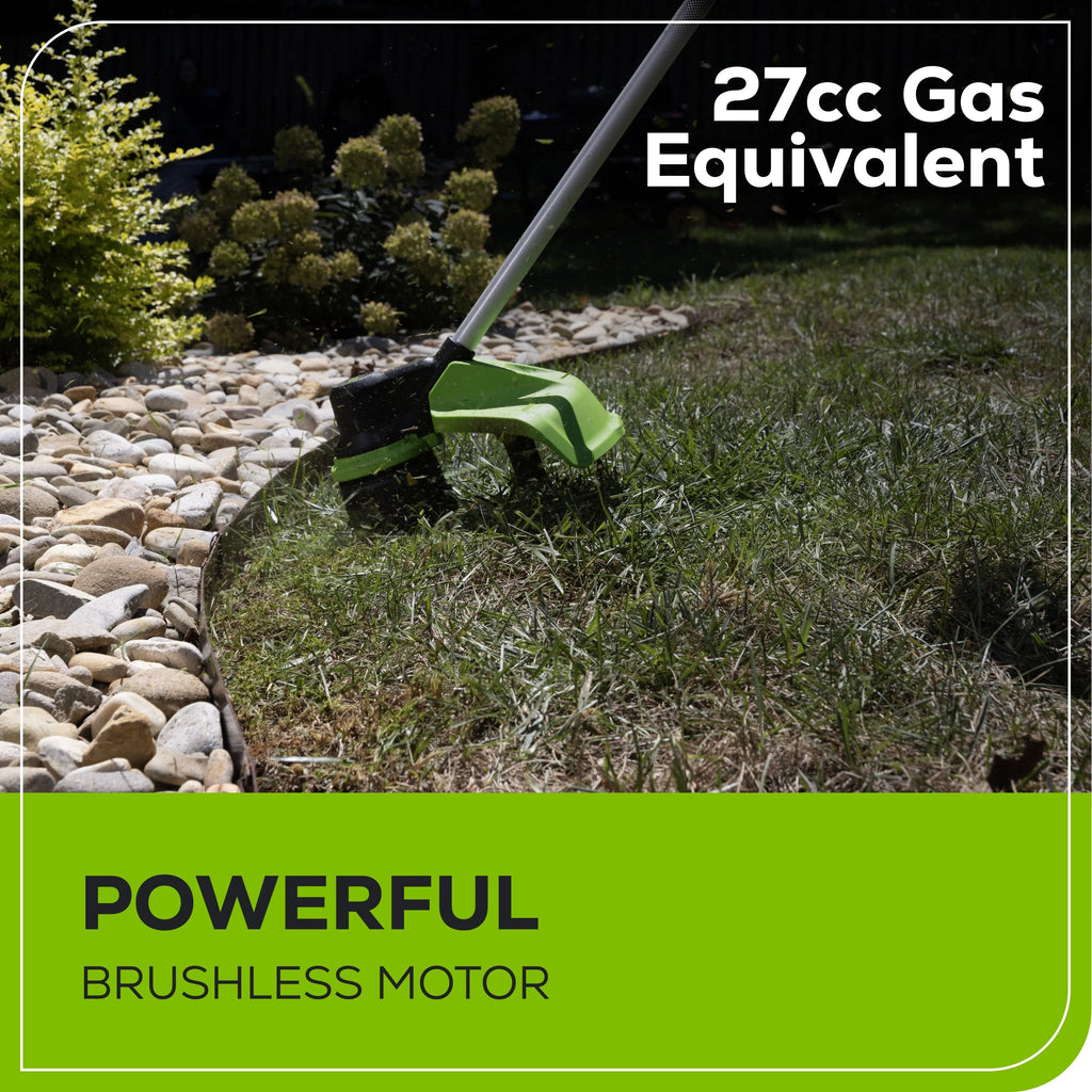 60V 16 String Trimmer & 630 CFM 170 MPH Blower Combo Kit with 2.5Ah Battery & 3 Amp Charger X7104
