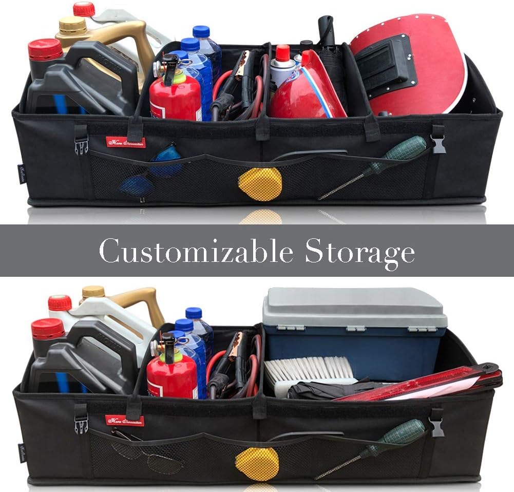 4 Compartment Foldable Car Trunk Organizer T13323