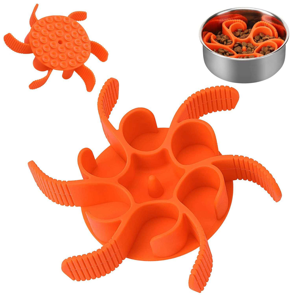 Silicone Spiral Slow Feeder Dog Bowl D871795
