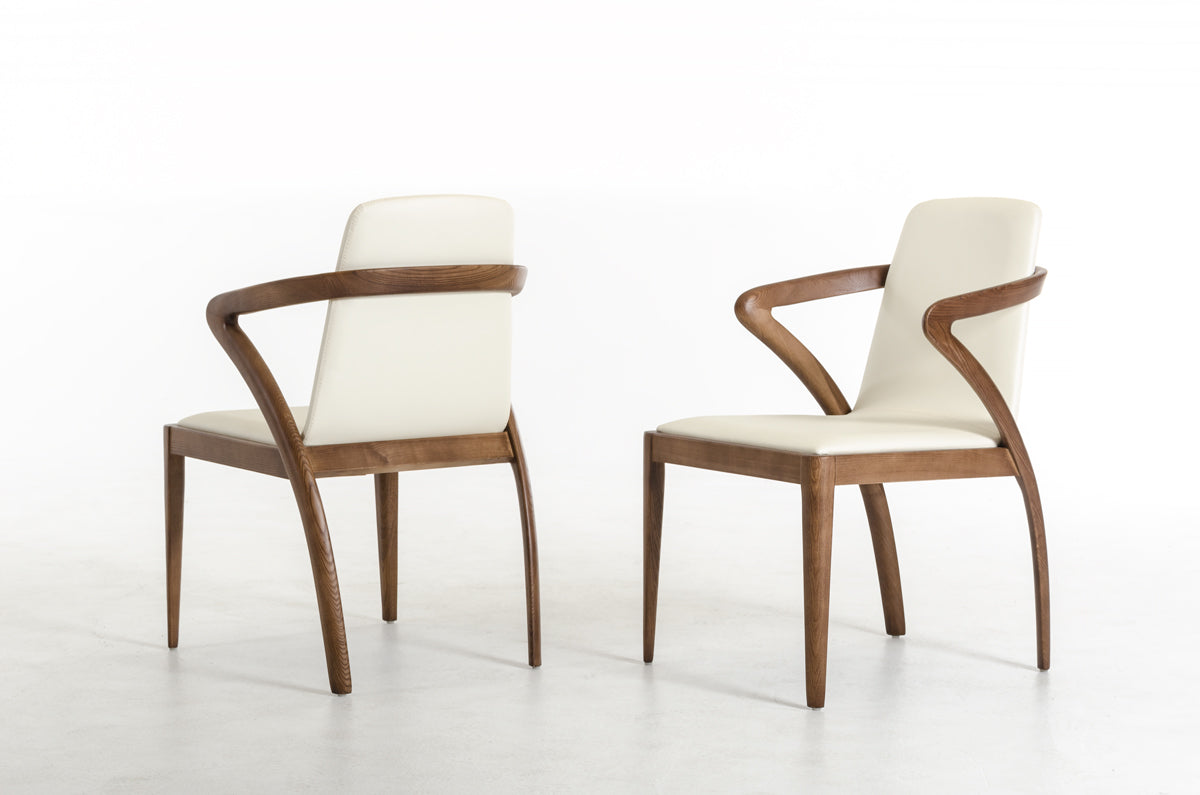 Walnut Cream Dining Chair E278
