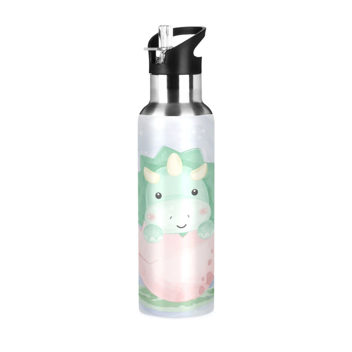 Stainless Steel Insulated Water Bottle with Straw Lid L689497