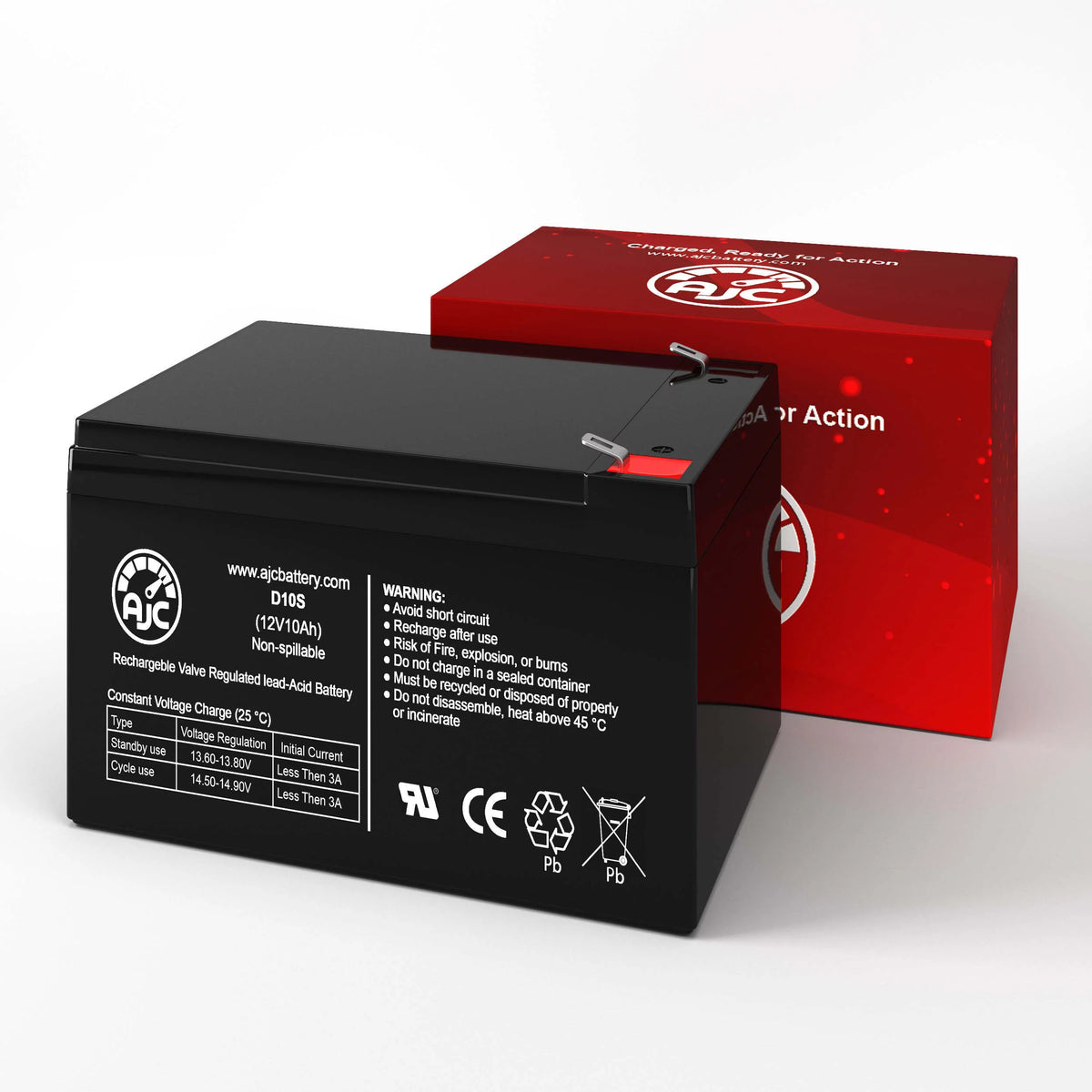 12V 10Ah Sealed Lead Acid Battery G625382