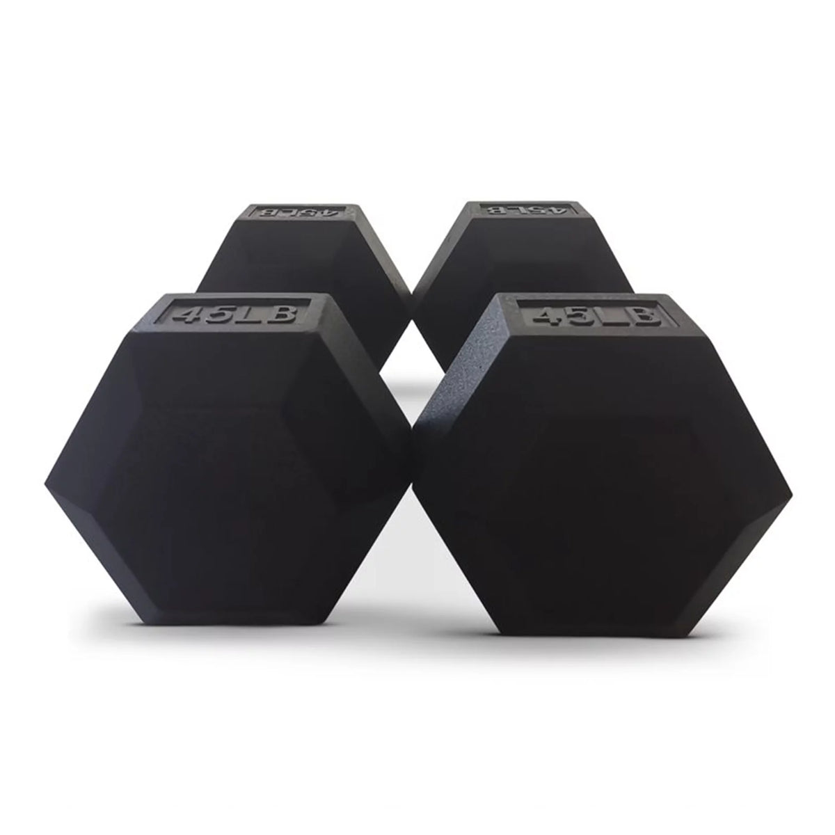 45 Pounds Hexagonal Cast Iron Dumbbell Pair K2529
