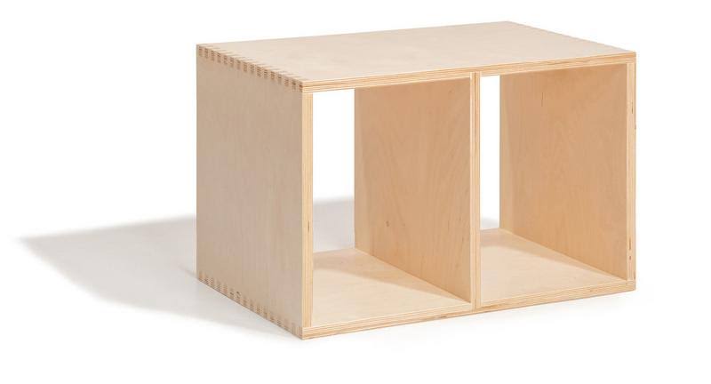 Walnut Cube Unit Bookcase R567623