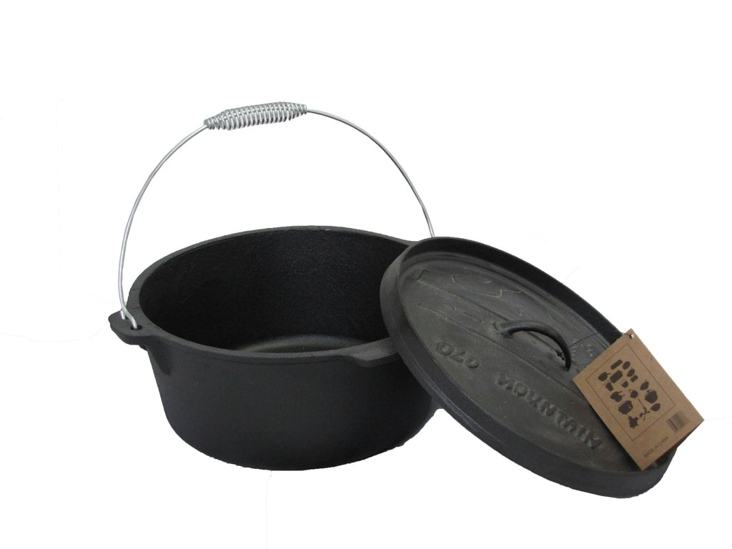 12 Quart Cast Iron Camp Oven with Flanged Lid U304467