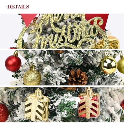 24 Inch Green Artificial Tabletop Christmas Tree with LED Lights L544984