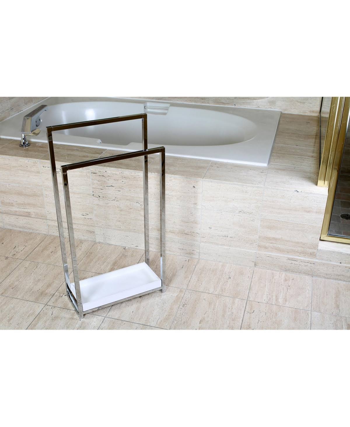 Oil Rubbed Bronze 2-Tier Steel Towel Rack V89277