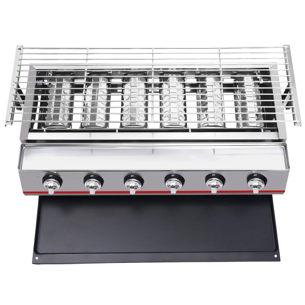 6 Burner LPG Gas Grill Griddle O958450