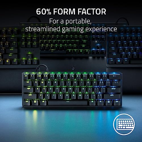 60% Gaming Keyboard with Clicky Optical Switches and PBT Keycaps E634