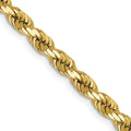 14 Karat Yellow Gold 4mm Diamond-cut Rope Chain J352433