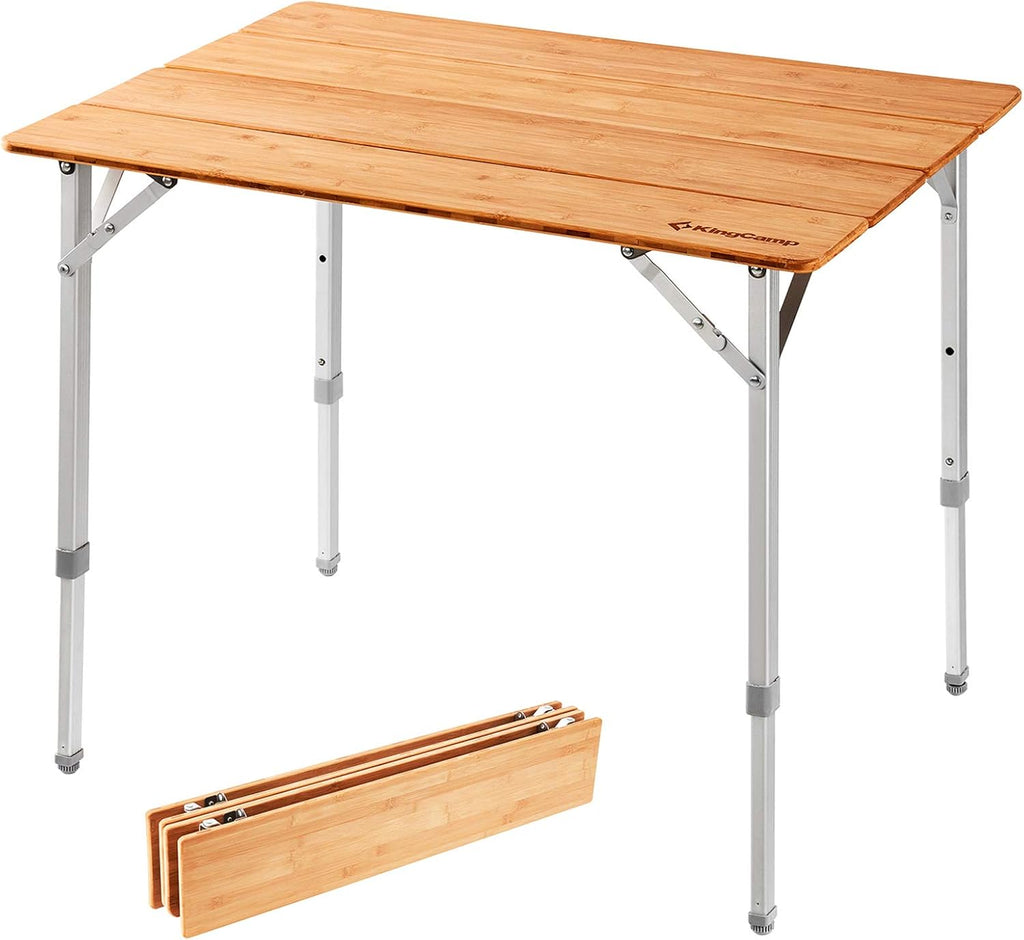 Bamboo Heavy Duty Oversize Portable Folding Table Z9802