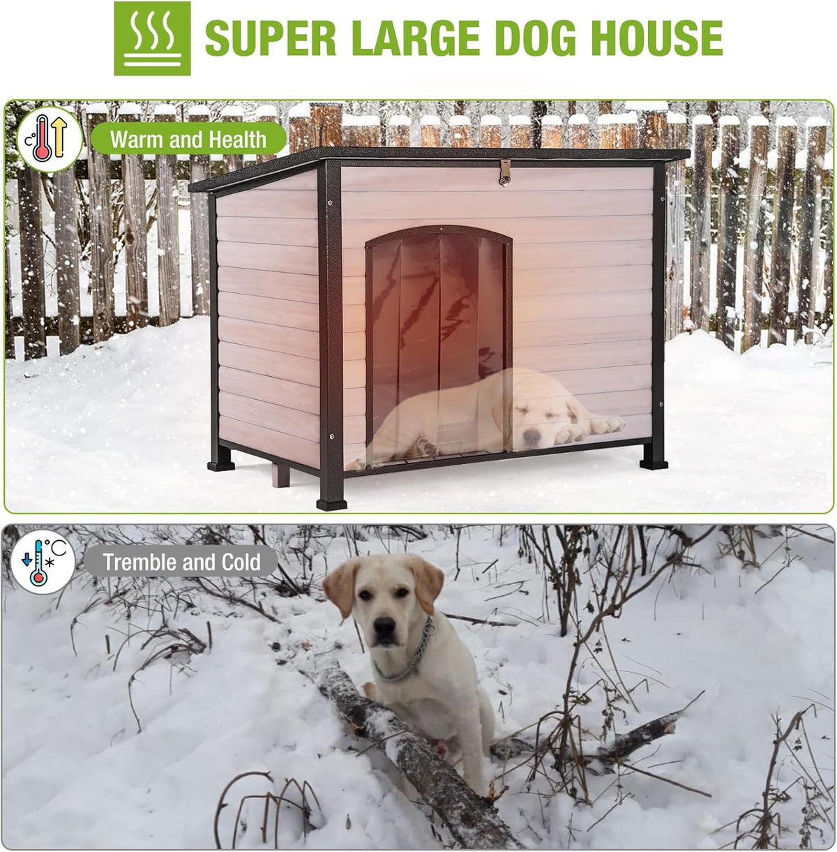 Outdoor Dog Kennel with Liner A19335