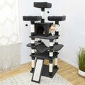 68-in Faux Fur Cat Tree Condo M884865