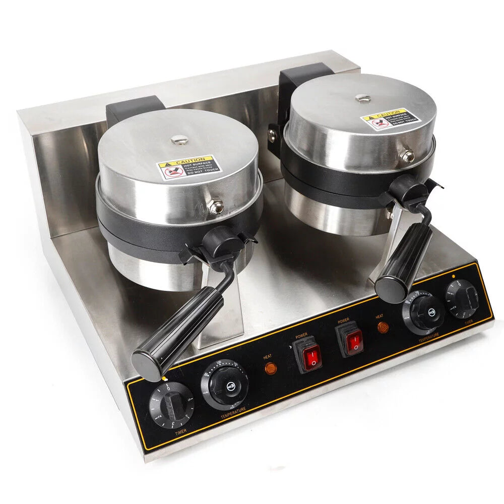 Non-Stick 7" Round Belgian Waffle Maker 1500W A653