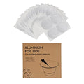 Stainless Steel Reusable Coffee Capsules, 2 Pods with 100 Lids and Spoon O7354