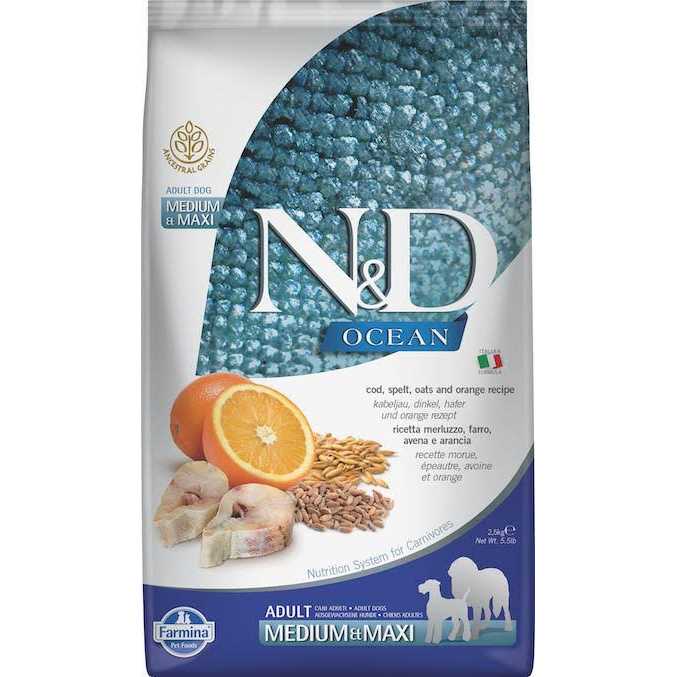 Cod & Orange Adult Dry Dog Food Q131