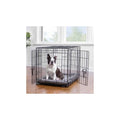 Double Door Folding Wire Dog Crate with Divider Panel Q79917