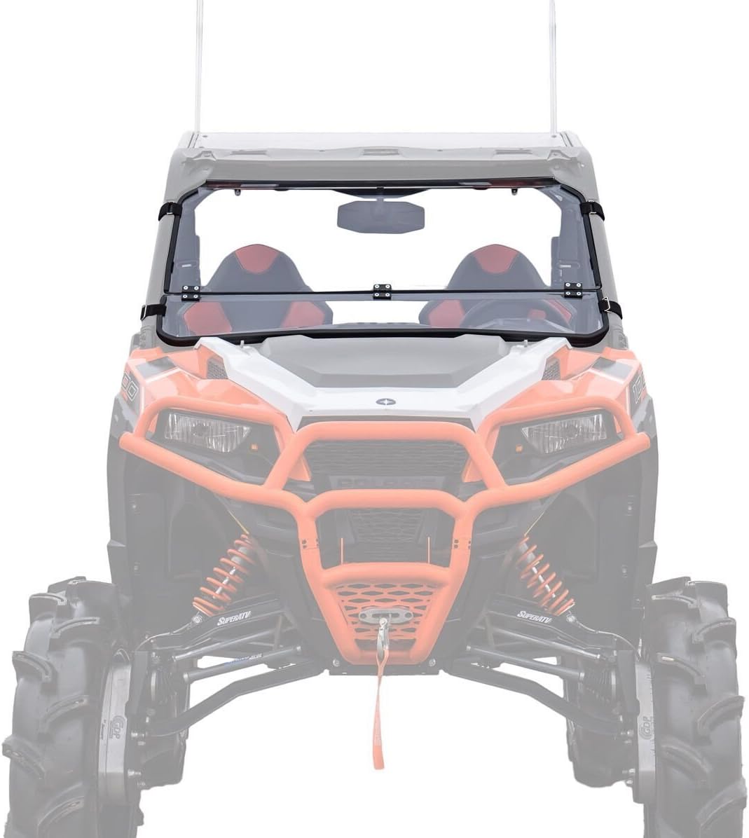 Heavy Duty Scratch Resistant Flip Down Windshield P3515