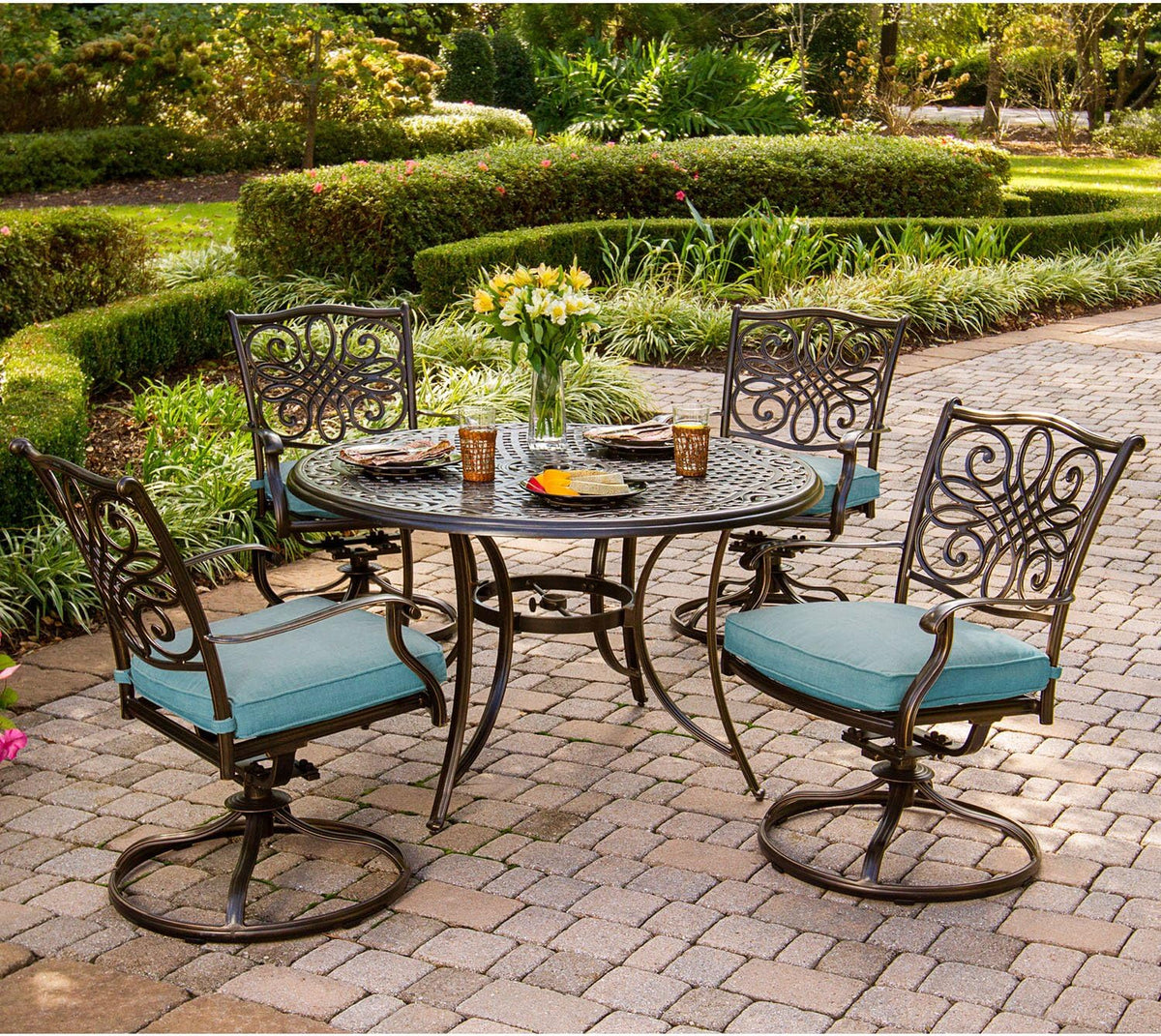 Blue 5-Piece Dining Set U2130