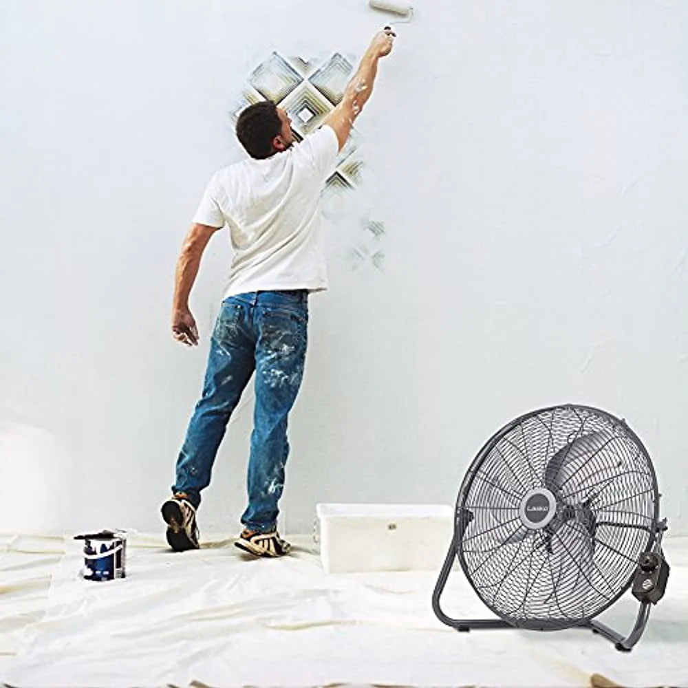 20 High Velocity Floor Fan with Remote, Black D9582