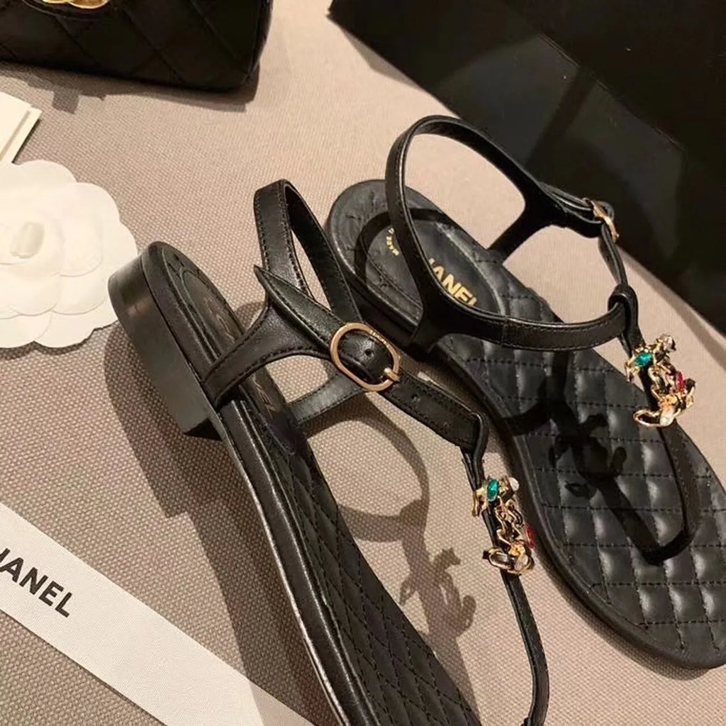 Black Sandals C36551