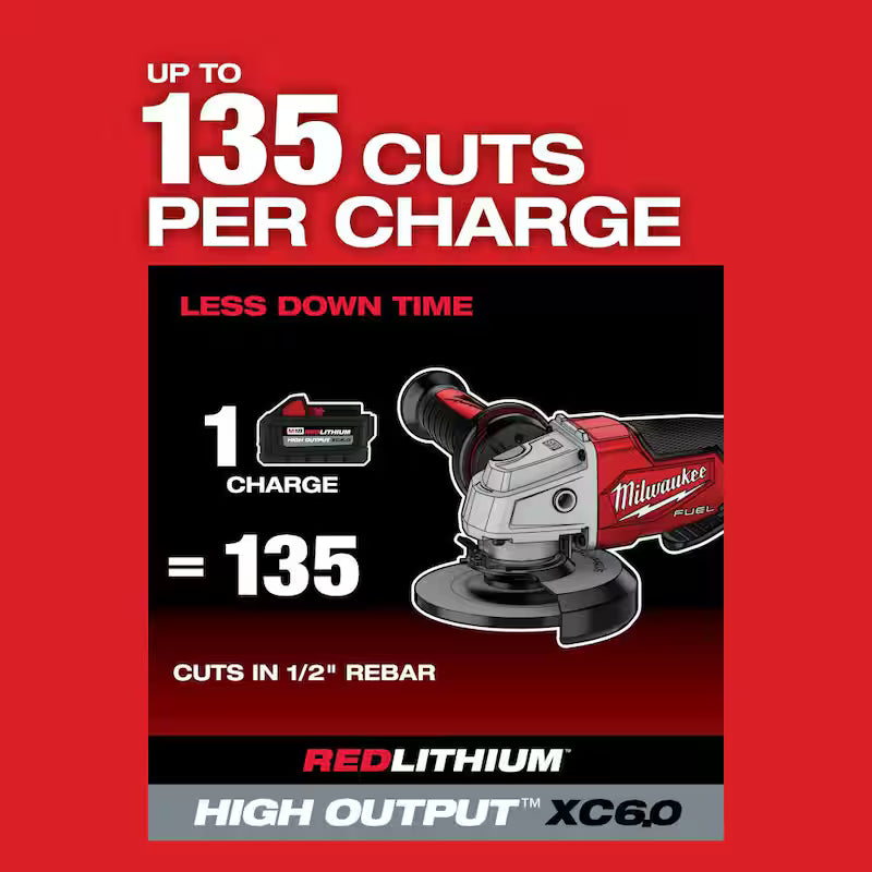 18V Lithium-Ion Brushless Cordless 4-1/2 in./5 in. Grinder and Hammer Drill B789638