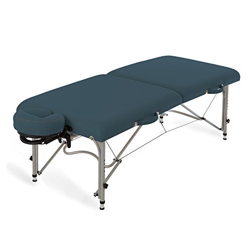 Portable Massage Table Ultra-Lightweight Aluminum Frame with Face Cradle & Carry Case (29lb) E370949